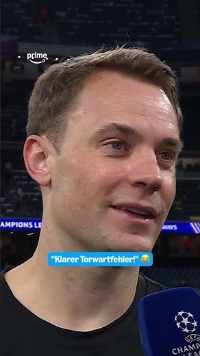 Neuer: Not only an amazing performance on the pitch, but also a great sense of humor 😅 #UCL #Prim...