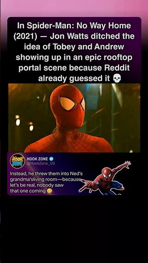 In Spider-Man No Way Home (2021), director Jon Watts changed how Tobey Maguire and Andrew