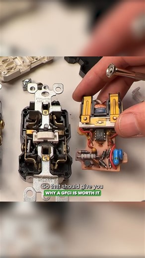 Scott on Instagram: "Understanding Ground Fault Current Interrupt (GFCI) outlets can save you from one of the most common electrician service calls in the US and Canada. This video demonstrates how easy it is to replace an old GFCI with a new one and reveals three surprising facts about GFCI outlets. Ever wondered what's inside a GFCI? #gfci #electricalsafety #diyprojects"
