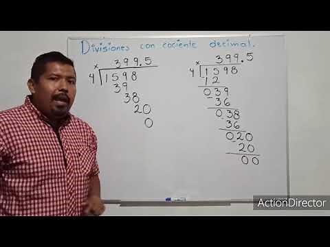 DIVISIONES CON COCIENTE DECIMAL