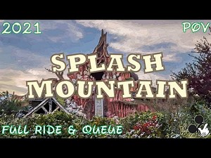 Splash Mountain Full Ride and Queue Experience at Disneyland, 2021 4K POV