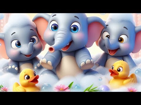Elefantii fac baie (30MIN) - Cantece pentru copii (desene animate) | Cip-Cirip