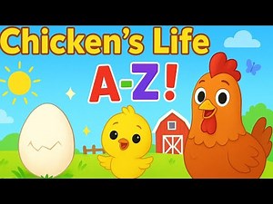 Chicken’s Life from A–Z 🐣 | Fun Farm Animation for Kids
