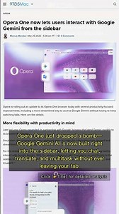 🧐👉 Opera One Drops Google Gemini in Sidebar, Multitasking Just Got Wild #QixNewsAI