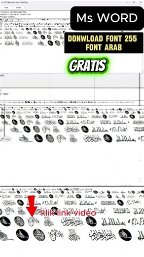 Download font Arab 255 Gratis || Arabic Font Free Download