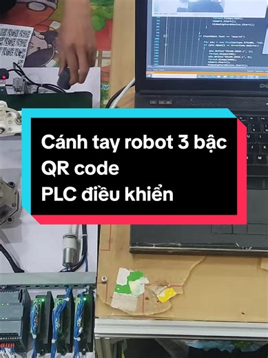 Đồ án robot phân loại QR #python #automation #siemens #codientu #PLC