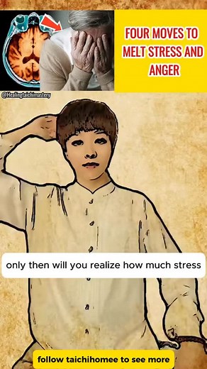 Anger harms the body — but movement can heal. If you often feel upset, try these 4 calming moves. 💆‍♀️✨ Then tell us how you feel in the comments! #officeworkout #healing #taichi #qigong #kungfu #fitness #health #beauty #benefits #exercises #yoga #taichihomee | Taichi Homee