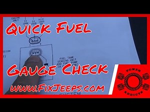 Jeep Wrangler YJ - Fuel Gauge not working? Here is an EASY way to check it! #jeepyjfuelgauge