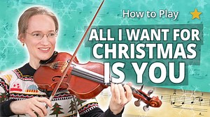 Learn how to play All I Want for Christmas Is You by Mariah Carey on the violin in my fun and beginner-friendly tutorial! 🎄✨ This arrangement keeps the joyful, singable feel of the original, but it’s still accessible for beginners. This video starts with a full demonstration featuring violin piano so you can hear how everything fits together. Then we’ll move step-by-step through: 🎻 Slow play-along 🎹 Slow piano accompaniment 🎻 Fast play-along 🎹 Fast piano accompaniment Whether you’re prepari