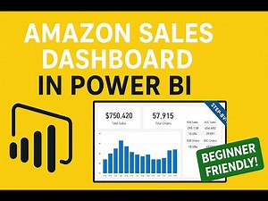 Power BI Beginner Tutorial | Build an Amazon Sales Dashboard Step-by-Step