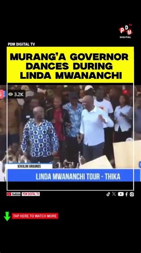 MURANG’A GOVERNOR DANCES DURING LINDA MWANANCHI #kenyanews #lindamwananchi