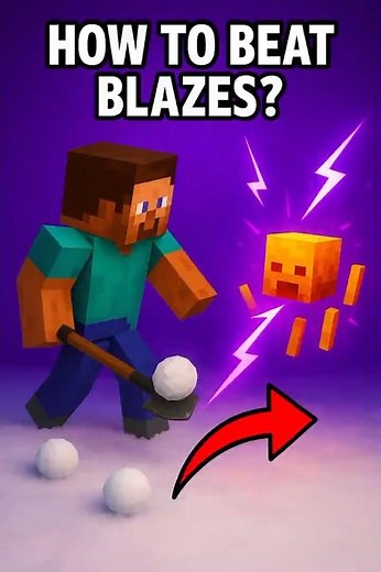 Minecraft Blaze Secret ❄️🔥 | How Snowballs DESTROY Blazes FAST! (Pro Survival Trick)