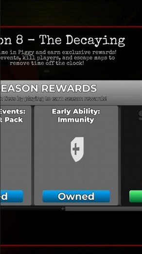 Brand NEW Immunity Ability in Roblox Piggy Season 8 The Decaying #shorts #roblox #robloxpiggy