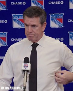 Mike Sullivan was asked about the concern following Igor Shesterkin's injury:"We don't want him to get hurt. He's an important part of this team. Hopefully it's not too serious. They're gonna do more tests, but right now he's being evaluated"