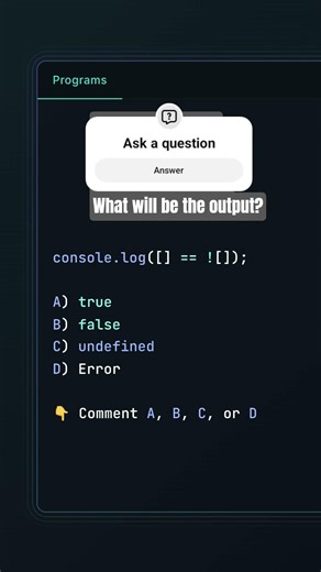 90% Get This JavaScript Quiz Wrong #coding #brainstrom #python
