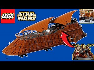 LEGO Star Wars UCS JABBA'S SAIL BARGE Review! Set 75397