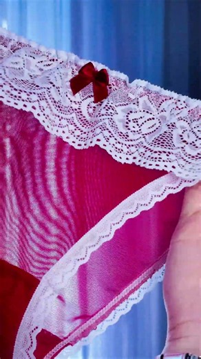 Red & White Lace Contrast ❤️ elegant lingerie showcase #shorts