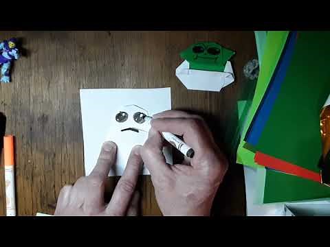 How to Fold an EZ Origami Porg!