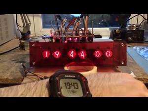Electromechanical Relay Nixie tube digital clock prototype with accurate time