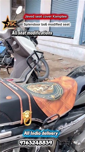 Splendoor #new #tiger wali seat#splendor bs6#modifide#seat#all seat modified #short video #viral