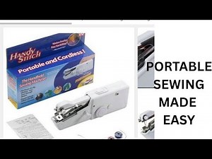 HANDY STITCH HAND HELD SEWING MACHINE:HONEST REVIEW AND TUTORIAL