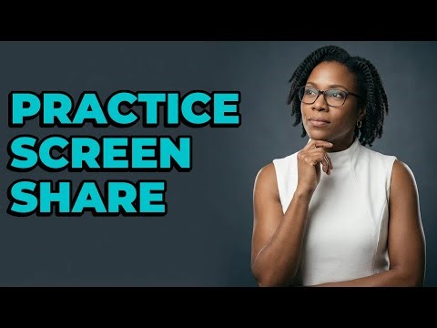 How To Simulate Screen Sharing During Virtual Presentation Practice?