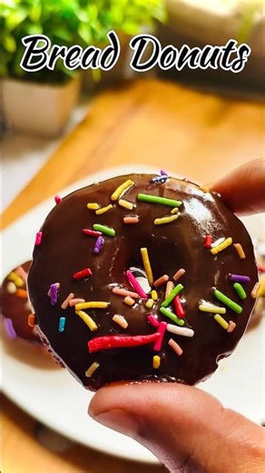 Viral Bread Donuts 🍩 recipe #yummyfood #tasty #shorts #shortsfeed #foodykitchen