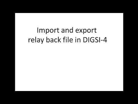 How to Import & Export Relay Backup Files in DIGSI 4 | Siemens Protection Relay Tutorial