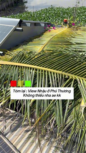 Miền Tây đúng nghĩa: Vườn xanh – Sông mát – Nhậu là ghiền - Tứ phía là tấm pin mặt trời tha hồ mà đàm đạo chuyện Solar . Mời ae về Miền Tây . Về Phú Thương Solar và Phú Thương Land Trên pin ☀️ – Dưới nhậu 🍻 #vuonmientay #pinmatroi #viewnhau #songnuoc #solar
