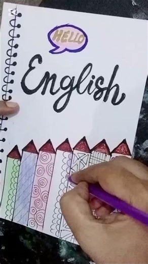 Easy DIY English Front Page #frontpage #calligraphy #shots