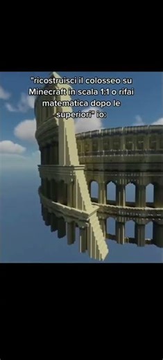 Colosseo in scala 1:1 in minecraft