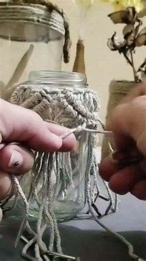 DIY Macrame Mason Jar Lantern | Stunning Boho Home Decor Idea ✨