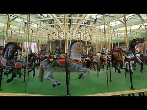 Historic Looff Carousel Santa Cruz Beach Boardwalk Off Ride POV