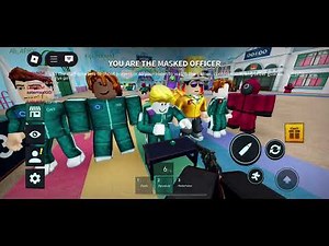 scary Preston playing Roblox squid games as the masked officer part 3