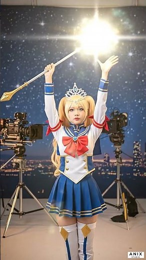 Sailor Moon's Magical Pose! #SailorMoon #AnimeCosplay #MagicalGirl