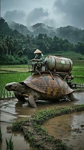 Ultimate Mud Tank: Mechanical Turtle 🛡️🚜 #shorts