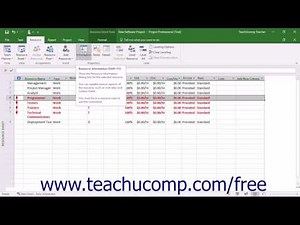 Project 2016 Tutorial Advanced Resource Availability Microsoft Training