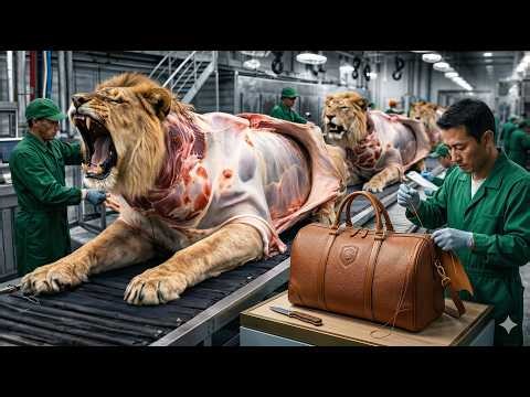 How a Luxury Leather Bag is ACTUALLY Made! (Lion Leather Factory)