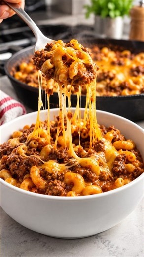 4-Ingredient Cheesy Chili Mac