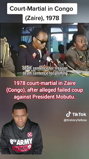 @historyfellow Court-martial in Congo (Zaire), 1978 #militaryhistory #Congo #Zaire #history #coup #mobutu #ucmj #militaryjustice #militarylaw #kinshasa_congo #kinshasa #mobutu