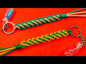 Super Easy Paracord Lanyard Keychain | How to Make a Paracord Key Chain Handmade DIY Tutorial #65
