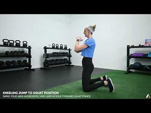 Kneeling Jump to Squat Position