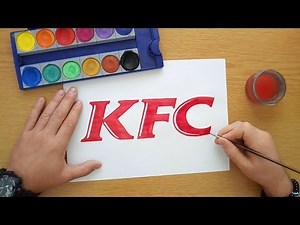 How to draw a KFC logo (KFC wordmark)