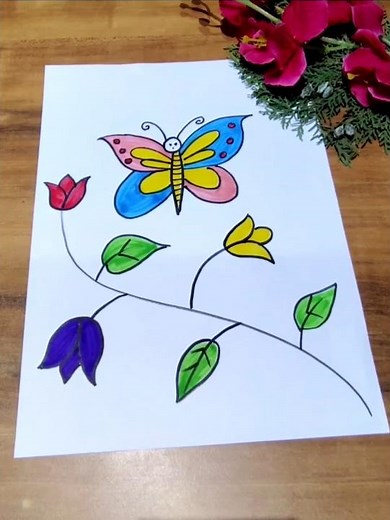 Easy Drawing #craftwithlata #art #youtubeshorts #trendingshorts #explorepage