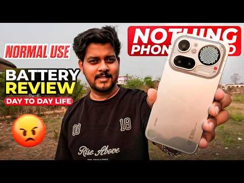nothing phone 4a pro battery drain test - real life task 😍