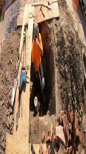 Spade bit with SDS max dig tools toolsinaction hardwork... #Shorts #chris_sbrocco