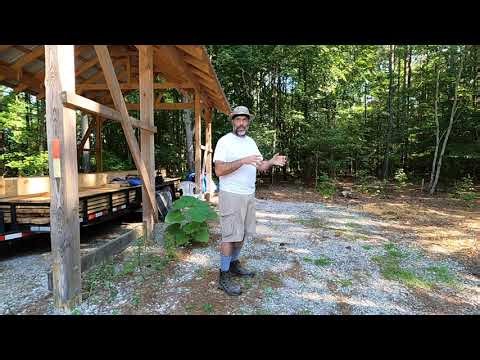 Pole Barn Project #7 - Drilling post holes and pouring footings