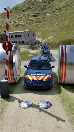 🚧 Car vs Unbreakable Bollard – Ultimate Crash Test 💥 | BeamNG.drive