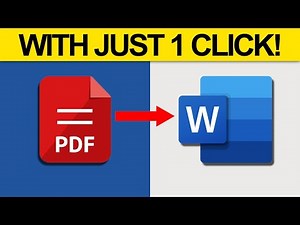 This is How to Convert PDFs into Word Docs Using AI!