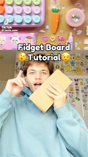 😉DIY fidget board tutorial😯￼!? #fidgettoys #fidgetboard #papercraft #cutecrafts #crafts #craft
